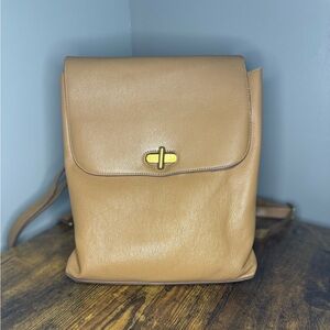 ANTONIO MELANI Tan Leather Backpack